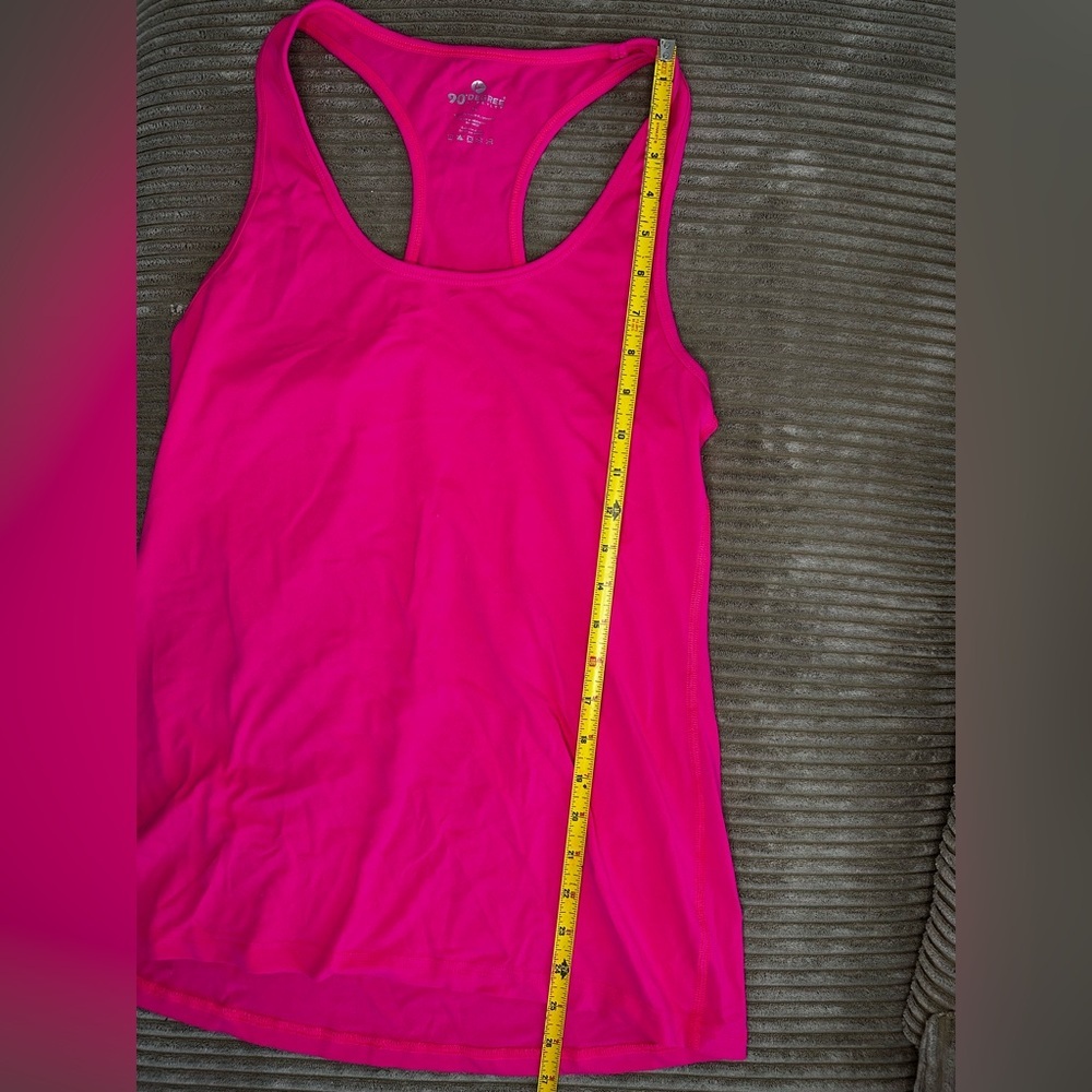 Women’s Pink 20 Degree Key Hole Tank Top Work Out Gym Athletic Active Wear XL - Picture 7 of 8